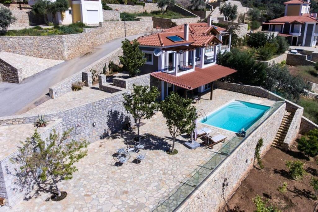 Apollo Romantic Sea View Villa Kivéri Kültér fotó