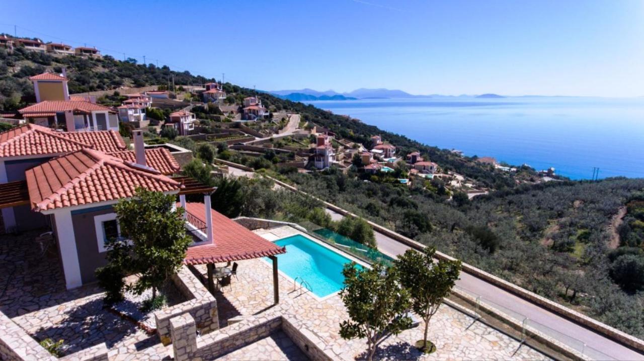 Apollo Romantic Sea View Villa Kivéri Kültér fotó