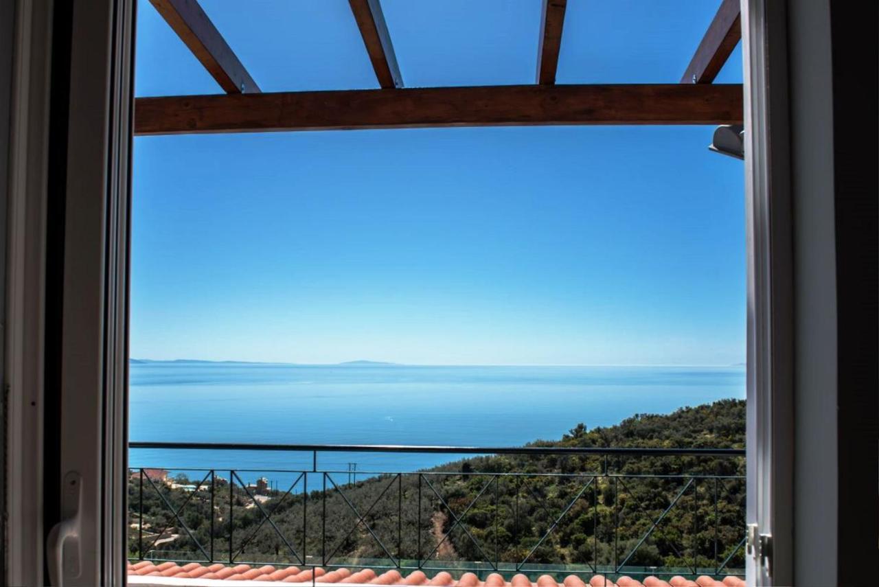 Apollo Romantic Sea View Villa Kivéri Kültér fotó