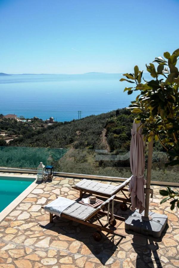Apollo Romantic Sea View Villa Kivéri Kültér fotó