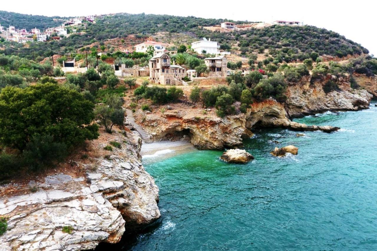 Apollo Romantic Sea View Villa Kivéri Kültér fotó