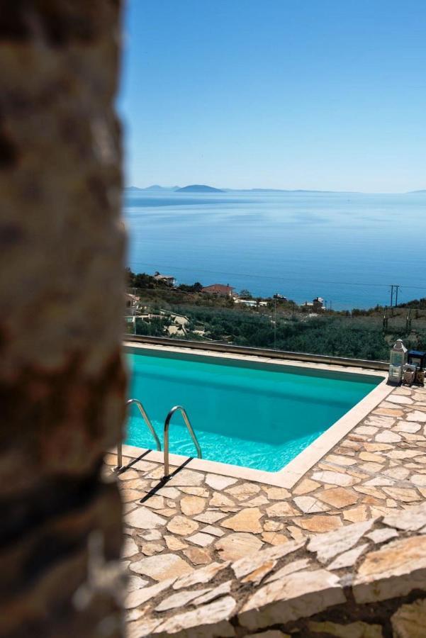 Apollo Romantic Sea View Villa Kivéri Kültér fotó
