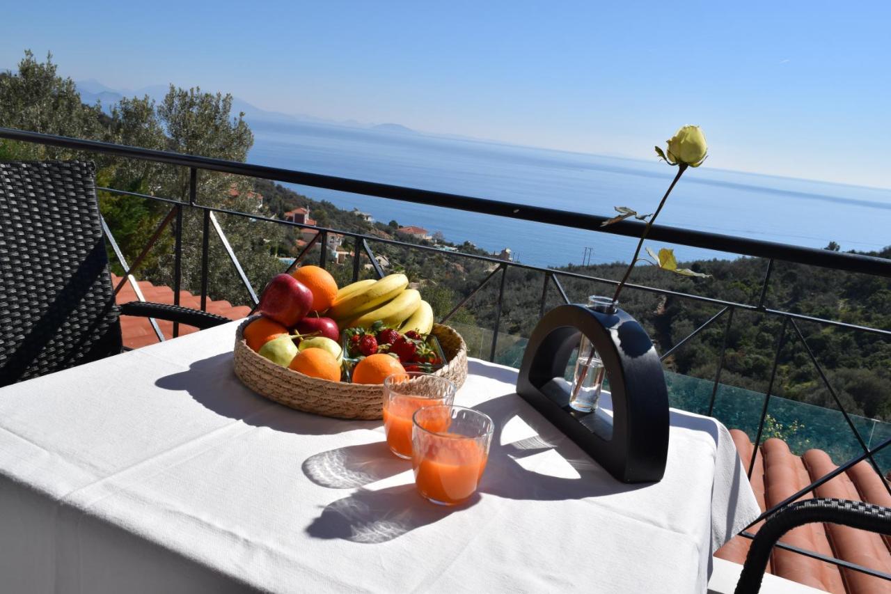 Apollo Romantic Sea View Villa Kivéri Kültér fotó
