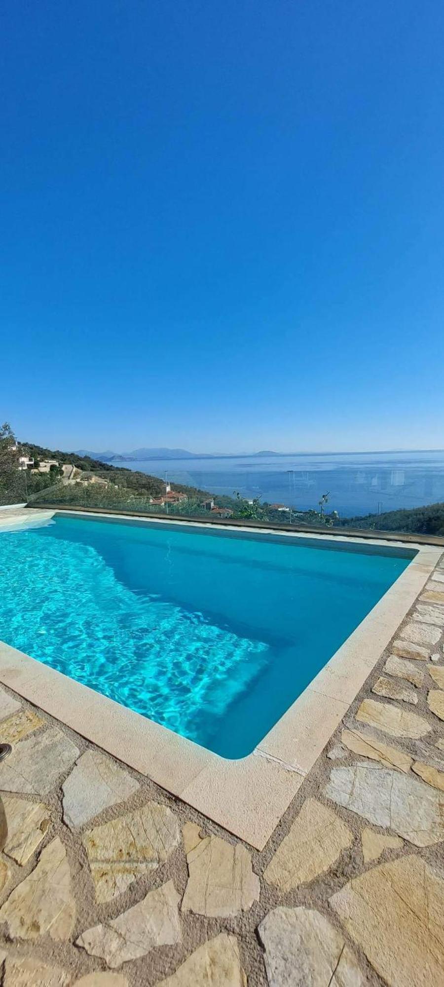 Apollo Romantic Sea View Villa Kivéri Kültér fotó