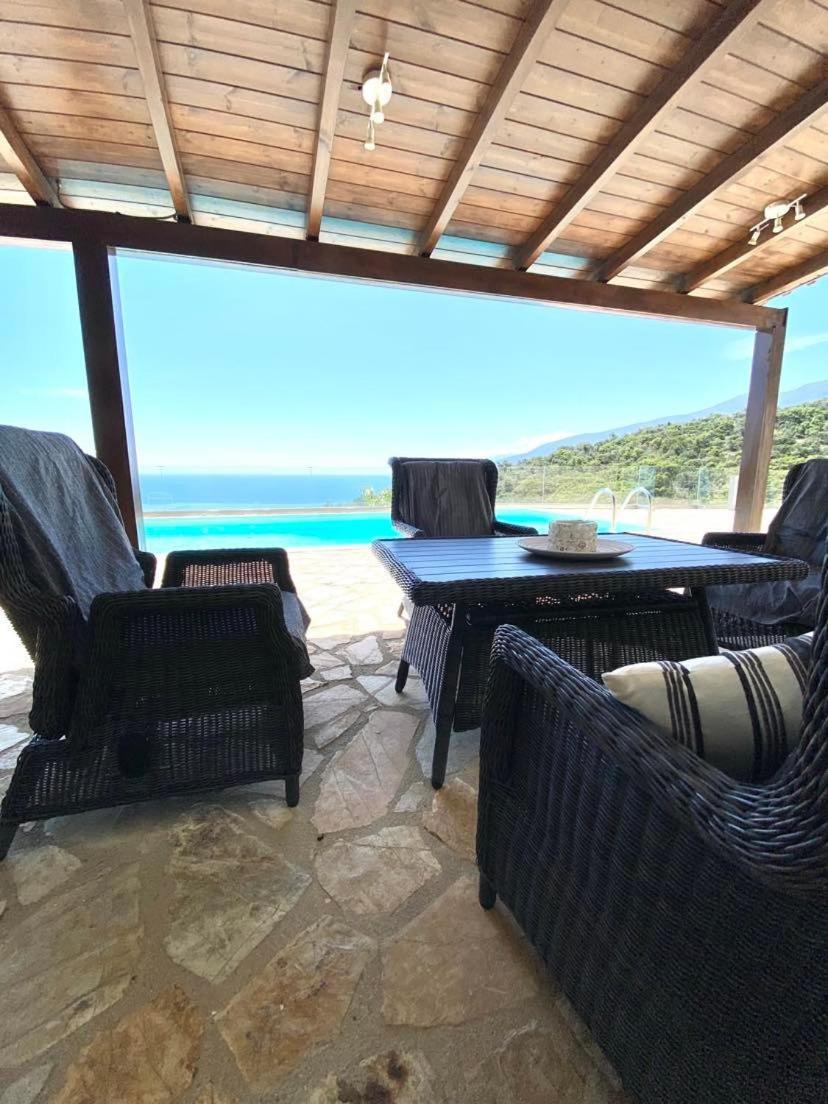 Apollo Romantic Sea View Villa Kivéri Kültér fotó