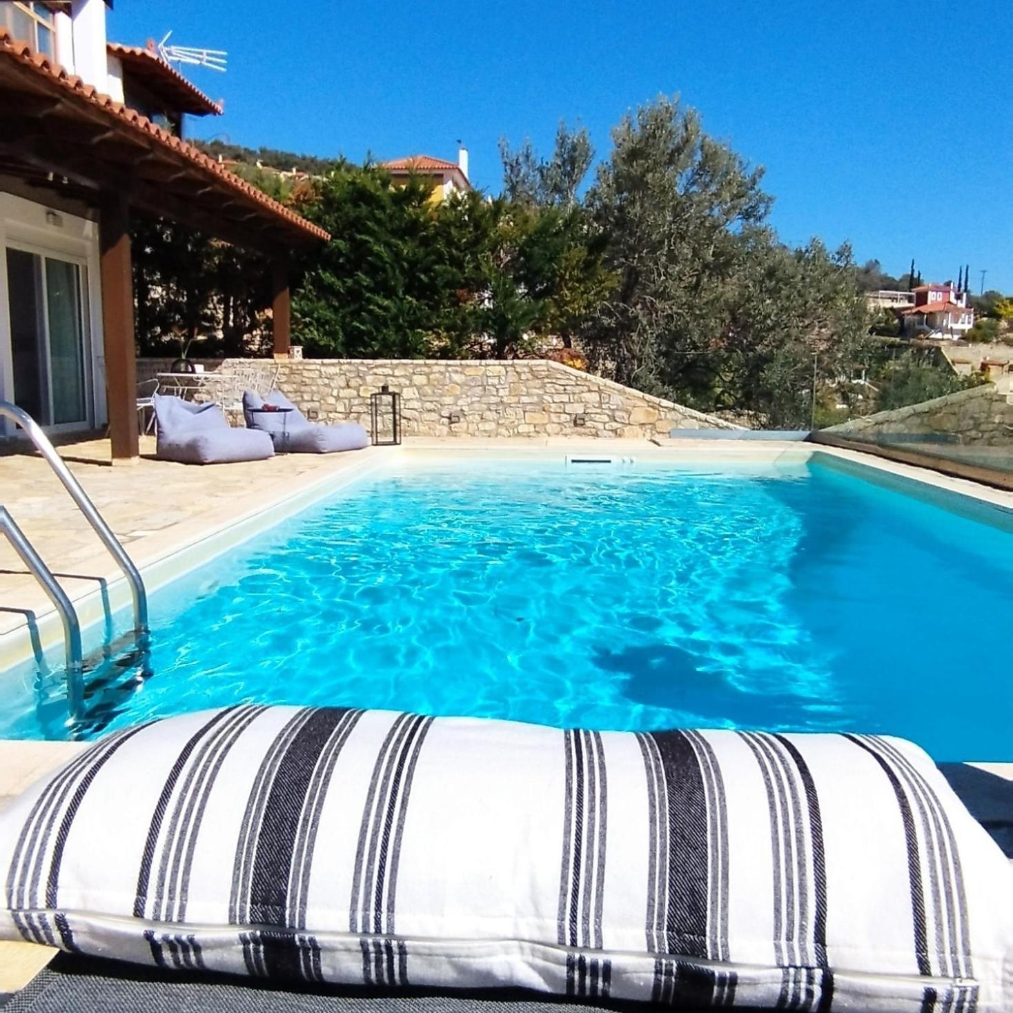Apollo Romantic Sea View Villa Kivéri Kültér fotó
